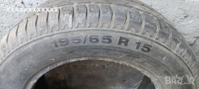 зимни гуми комплект continental 2 броя 195/65/r15 , снимка 1 - Гуми и джанти - 45593394