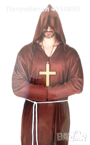 Монашеска роба от средновековен ренесанс - Код: М-1750, снимка 6 - Бельо - 53594401