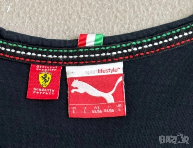 тениски Puma Scuderia Ferrari black , снимка 6 - Тениски - 53844519