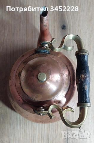 чайник мед с масивна дръжка от бронз за ценители , снимка 5 - Антикварни и старинни предмети - 52964347