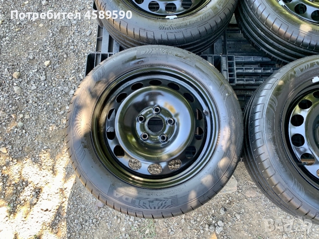 4бр.Оригинални железни джанти 16цола ET50+ НОВИ ГУМИ ДОТ1624 Fulda 205/55/16 за Vw,Audi,Seat,Skoda, снимка 5 - Гуми и джанти - 51808249