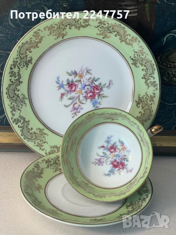 Троен сет порцелан Bavaria, снимка 6 - Антикварни и старинни предмети - 54179541