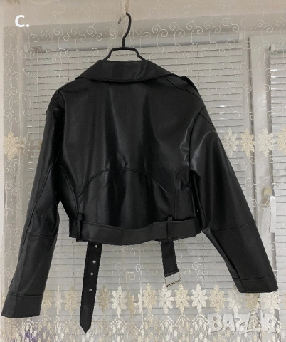 Дамско кожено яке, снимка 2 - Якета - 53774405