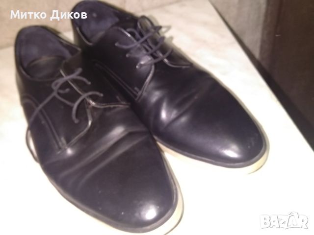 Мъжки обувки естествена кожа леки маркови на Зара Мен №40 стелка 255мм
