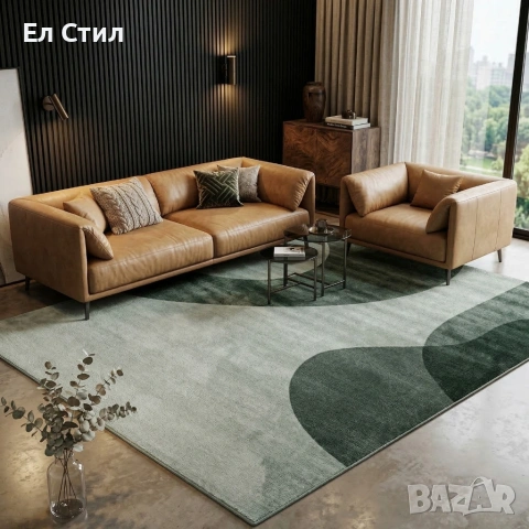 Модерен килим за хол 120х160см - Абстрактни дизайни и 3D ефект, Противоплъзгащ, снимка 4 - Килими - 53928350