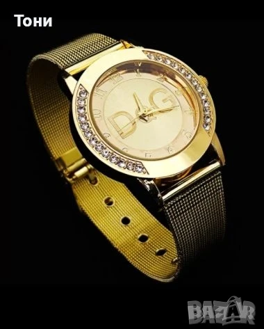 Златист Дамски Часовник Нов , снимка 2 - Дамски - 50568892