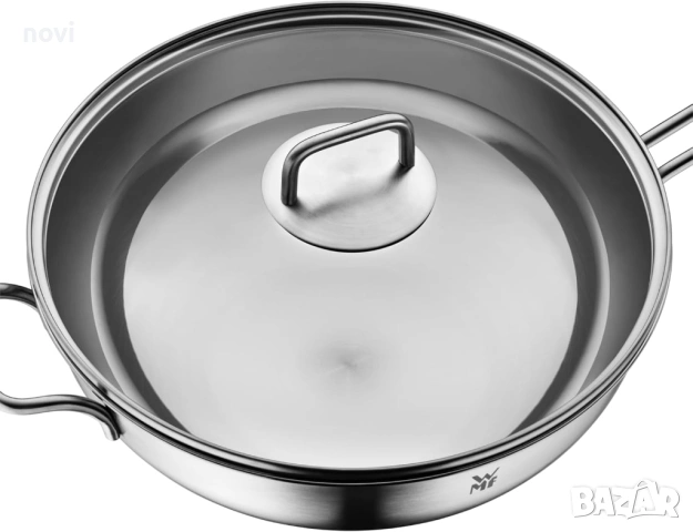 WMF ProfiSelect УОК тиган, WOK 30см със стъклен капак, снимка 2 - Прибори за хранене, готвене и сервиране - 54142250