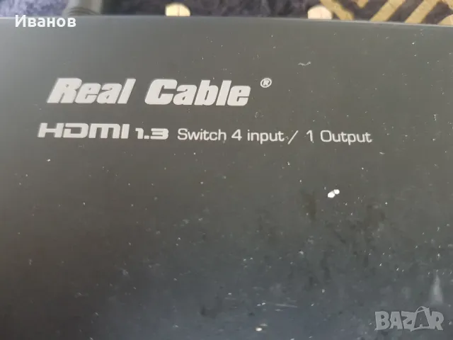 REAL CABLE HDMI SWITCH HDS41, снимка 2 - Суичове - 47120526