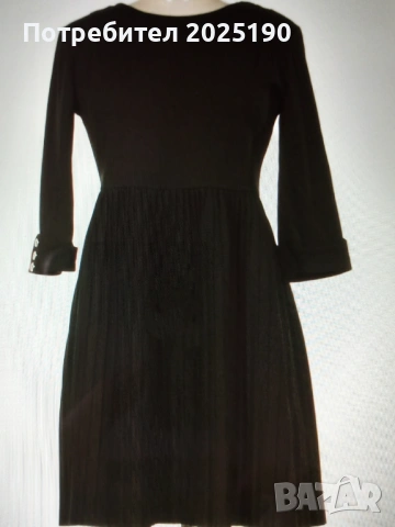Дамска черна рокля Н&М 