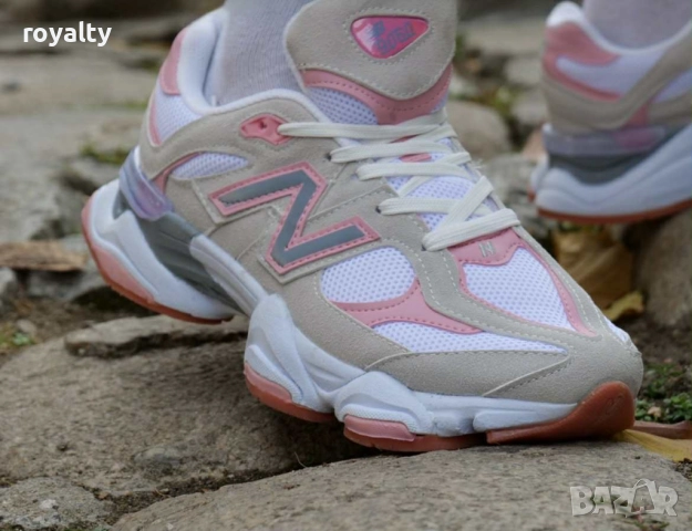 Дамски Маратонки NewBalance 9060 Цвят-Бяло и Розово, снимка 3 - Маратонки - 51635909