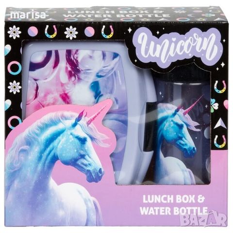 Комплект бутилка за вода и кутия за храна Unicorn, в кутия 103539, снимка 2 - Други - 45798011