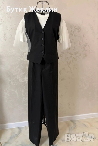 Дамски комплект от 2 части елек к панталон 