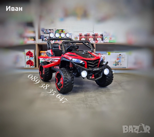 ТОП ЦЕНА!НОВО!Акумулаторно бъги/UTV Jakarta RED 4x4 с 12V батерия,USB, снимка 3 - Електрически играчки - 51337681