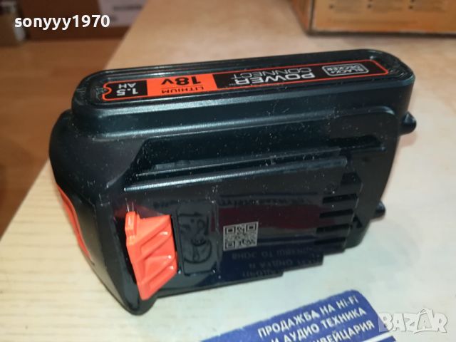 black+decker lithium 18v battery pack 1404240858, снимка 7 - Винтоверти - 45261779