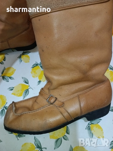 Кожени ботуши N 43,5 - 19 лв, снимка 2 - Мъжки ботуши - 52749351