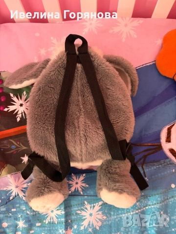 Детска плюшена раница-зайче, снимка 2 - Раници - 54010052