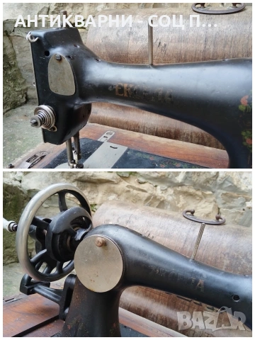 Стара Соц Немска Шевна Машина ЕКСЕЛА / НОМЕР 1631., снимка 7 - Антикварни и старинни предмети - 53687856