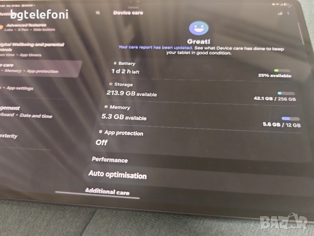 Samsung Galaxy S9 Ultra 5G 12/256 , като нов , в гаранция до 02.2026, снимка 4 - Таблети - 52092581