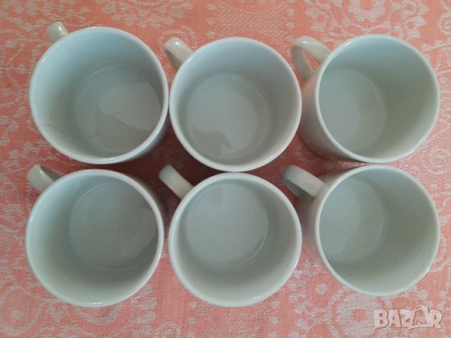 Малки порцеланови чашки 6 бр. бели, снимка 2 - Сервизи - 51026643