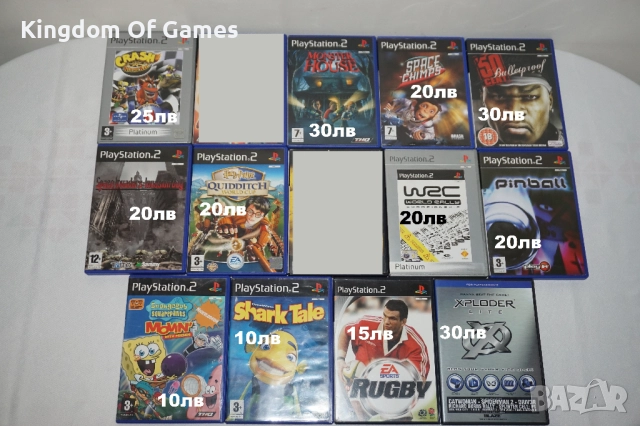 Игри за PS2 Crash Nitro Kart/Harry Potter/Monster House/50 Cent/Pinball/Space Invaders/WRC