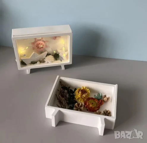 Молд две части телевизор, за кашпи и лампи