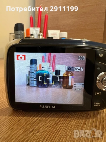 Фотоапарат Fujifilm 12 Mp с подаръци, снимка 5 - Фотоапарати - 53869527