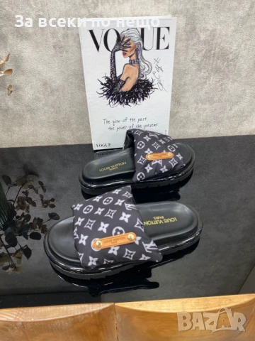 Louis Vuitton Дамски Чехли Луис Витон - 2 Налични Цвята Код E659, снимка 2 - Чехли - 51073480