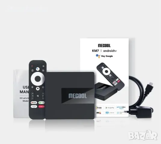 Мултимедиен плеър Smart TV Box Mecool KM7 4/64GB Android 11 Google Certified, снимка 3 - Друга електроника - 47230389