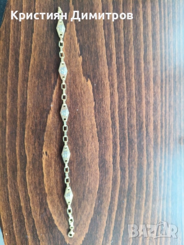  Нова Златна гривна -14 карата , снимка 3 - Гривни - 53244677