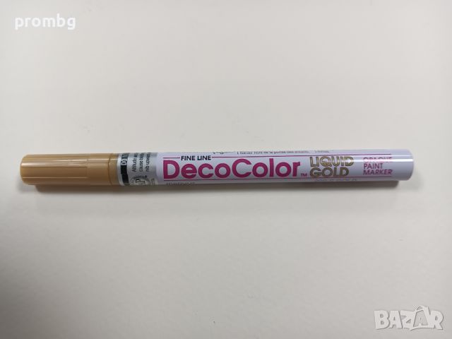 DecoColor Gold професионален маркер за метал, кожа, дърво, порцелан, стъкло, камък, Япония, снимка 3 - Други инструменти - 46240545