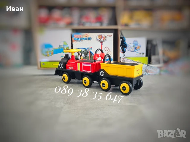 ТОП ЦЕНА!НОВО!Детски акумулаторен влак Tuti с 12V батерия,USB, снимка 7 - Коли, камиони, мотори, писти - 51100664