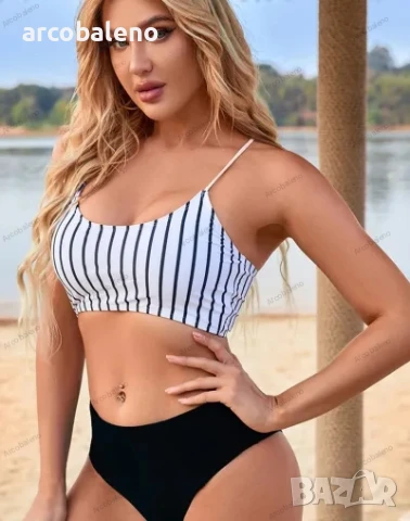Моден секси дамски бански костюм, 3цвята , снимка 8 - Бански костюми - 41350797