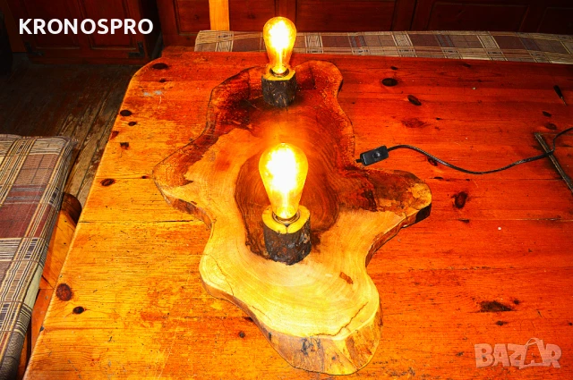 Страхотни дизайнерски лампи от орехово дърво , снимка 9 - Лампи за таван - 51404958