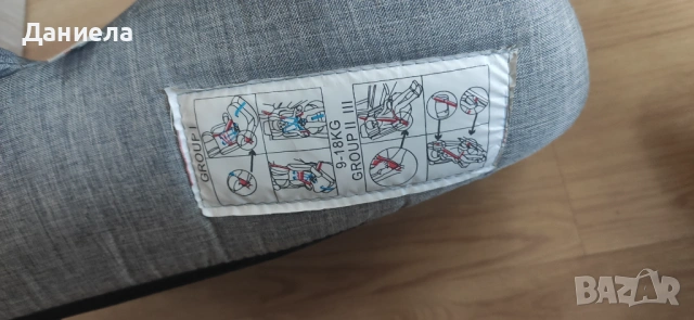 Столче за кола Kikka Boo 9-36 кг (гр. I/II/III) – сваляща се тапицерия, снимка 6 - Столчета за кола и колело - 53737170