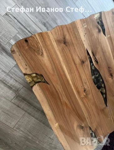 Холна маса от орех със смола, снимка 6 - Маси - 51422994