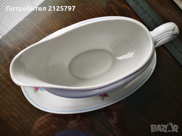 Порцеланова сосиера Zeh Scherzer 60 Jahre Bavaria, Germany , снимка 6 - Антикварни и старинни предмети - 49798073