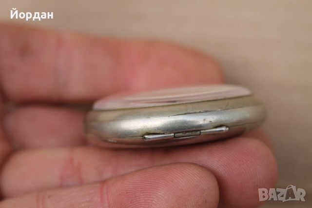 Джобен швейцарски часовник с порцеланов циферблат, снимка 5 - Мъжки - 54149989