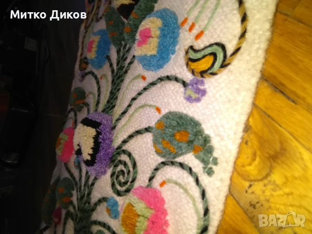 Пано за стена винтидж 44х92см с ресните Wall tapestry fibre handing woven, снимка 8 - Пана - 51084034