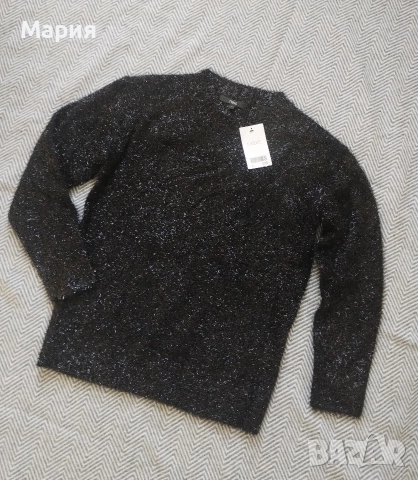 Next плетиво с лъскава нишка размер С, снимка 6 - Блузи с дълъг ръкав и пуловери - 52719226