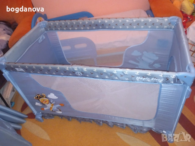 Бебешко легло/кошара на 2 нива с матрак, снимка 13 - Бебешки легла и матраци - 53996748