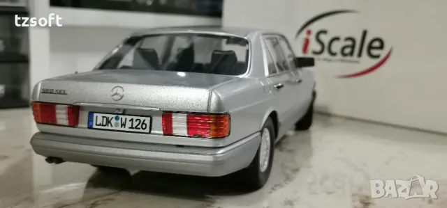 Mercedes Benz S-Class -W126 - iScale 1:18, снимка 4 - Колекции - 46914658