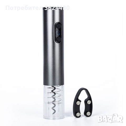 Луксозен Комплект Автоматичен Електрически Тирбушон 4566, снимка 8 - Други стоки за дома - 52471207