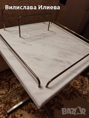 Холна мраморна помощна маса, снимка 2 - Маси - 53634553