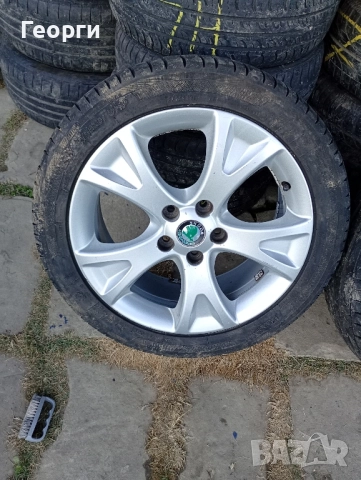 Джанти 17 5x112 Skoda , снимка 2 - Гуми и джанти - 52526196