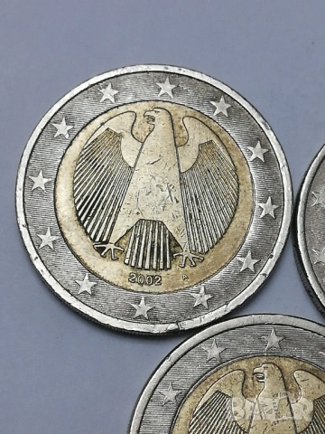 пълен лот 2 евро Германия 2002 г. букви A;D;F;G;J, снимка 2 - Нумизматика и бонистика - 53079572