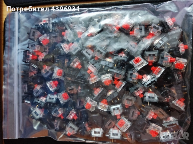 110pcs RED switches за hot swappable механична клавиатура Outemu 3-pin