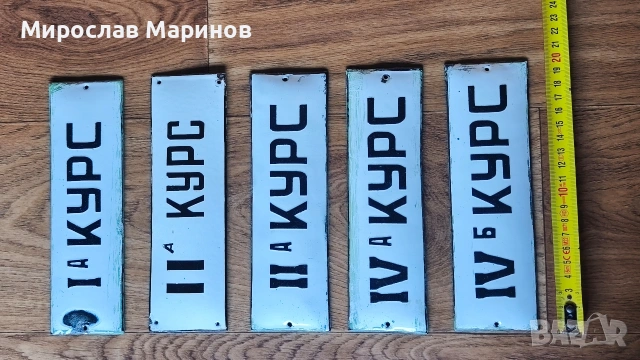 Ретро емайлирани табели