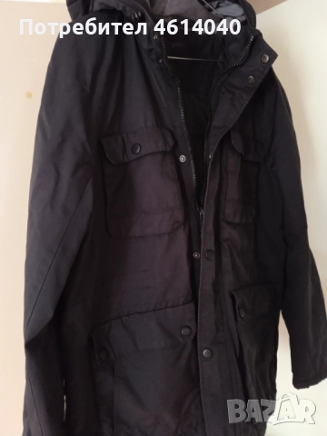 Яка с качулка топла мъжка Angelo Litroco размер L