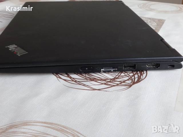 Таблет и Лаптоп 2в1 laptop Lenovo ThinkPad X13 Yoga - 13.3" -i5-10310U 1.7Ghz/RAM16GB/NVMe SSD 256GB, снимка 9 - Лаптопи за работа - 51836480