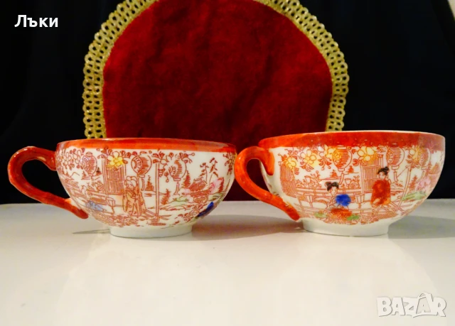 Чаша японски костен порцелан 38 гр. , снимка 2 - Антикварни и старинни предмети - 51220300